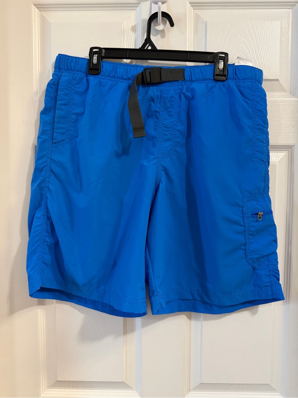 Columbia Royal Blue Men's Cargo Swim/Outdoor Shorts with Web Belt